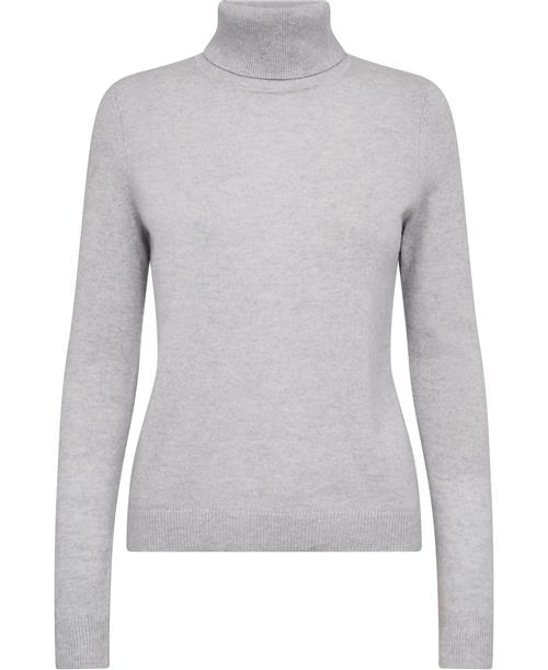 Christian Berg Kkarita ML - 100 Cashmere Kvinde Grey Mel Sweaters Str S Cashmere - hos Magasin