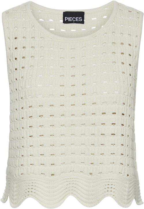 Se Pieces Pcnizy SL Oneck Knit TOP Kvinde Birch Toppe Str XL - hos Magasin ved Magasin