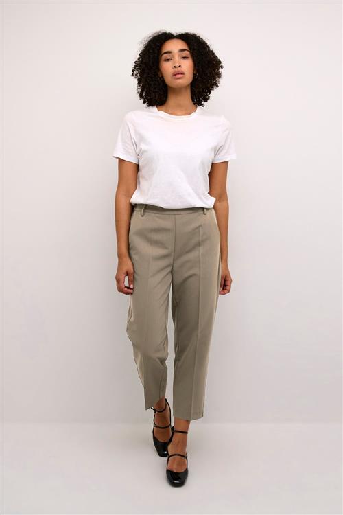 Se Kaffe Kasakura HW Cropped Pants Kvinde Major Brown Bukser Str 40 - hos Magasin ved Magasin