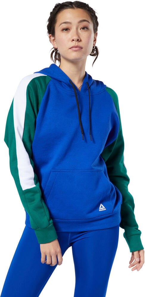 Reebok Workout Ready Colorblocked Coverup L - Hættetrøjer & Sweatshirts hos Magasin