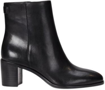 Lauren Ralph Lauren Burnished Calfcassie-bo-bte Kvinde Sort Støvletter Str 37 - hos Magasin