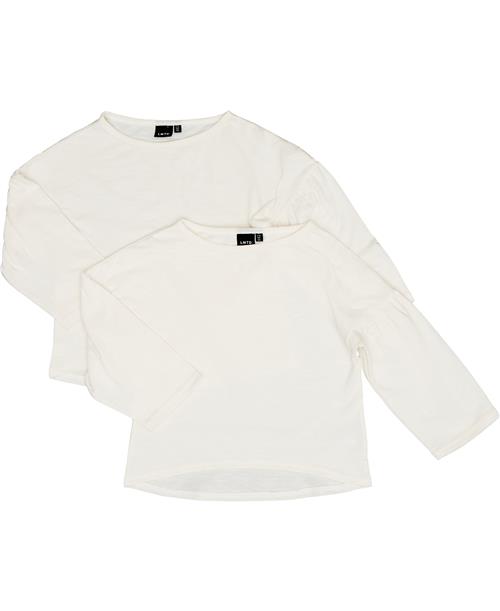 Se LMTD Nitsoffy Bluse Str 11-12 år / 146-152 cm - Hvid Med Striber Bluser hos Magasin ved Magasin