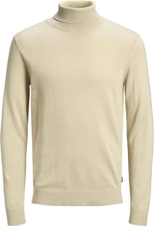 Se Jack & Jones Jjeemil Knit Roll Neck Noos Mand Oatmeal/melange Turtlenecks Str M - hos Magasin ved Magasin