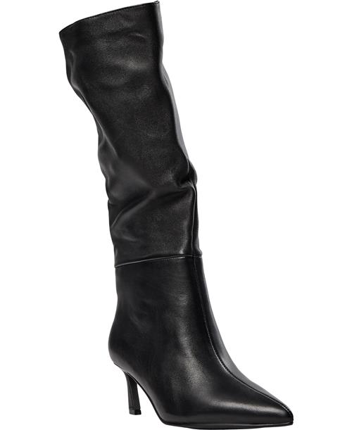 Steve Madden Lavan Boots Kvinde Black Leather Langskaftede Støvler Str 40 - hos Magasin