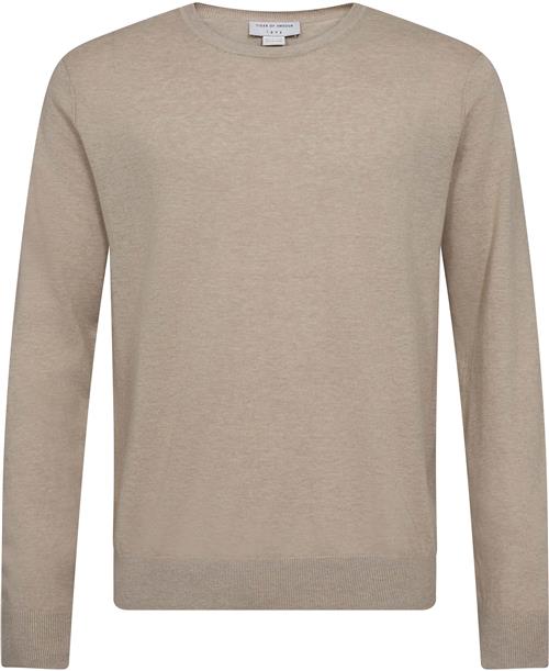 Se Tiger of Sweden Michas Mand Soft Latte Sweaters Str XL - Bomuld hos Magasin ved Magasin