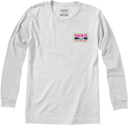 Se Vans Summer Camp LS Mand White Langærmede T-shirts Str L - Bomuld hos Magasin ved Magasin