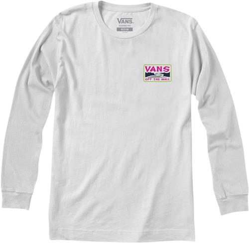 Se Vans Summer Camp LS Mand White Langærmede T-shirts Str M - Bomuld hos Magasin ved Magasin