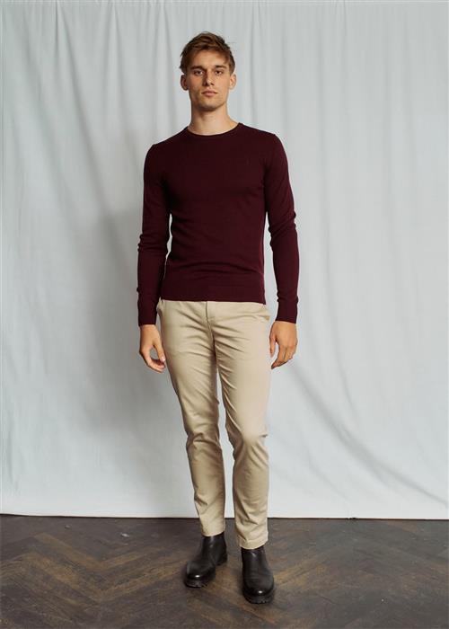 Se Bruun & Stengade BS Malik Regular Fit Chinos Mand Kit Chinos Str W32 / L34 - hos Magasin ved Magasin