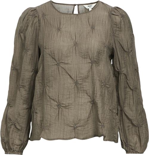 Se Object Objgabrielle RE L/S TOP 136 Kvinde Morel Toppe Str 40 - hos Magasin ved Magasin