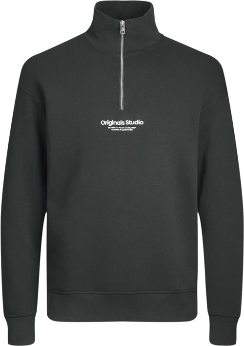 Jack & Jones Jorvesterbro Sweat Quarter ZIP Noos Str 140 - Forest River/loose Sweatshirts hos Magasin