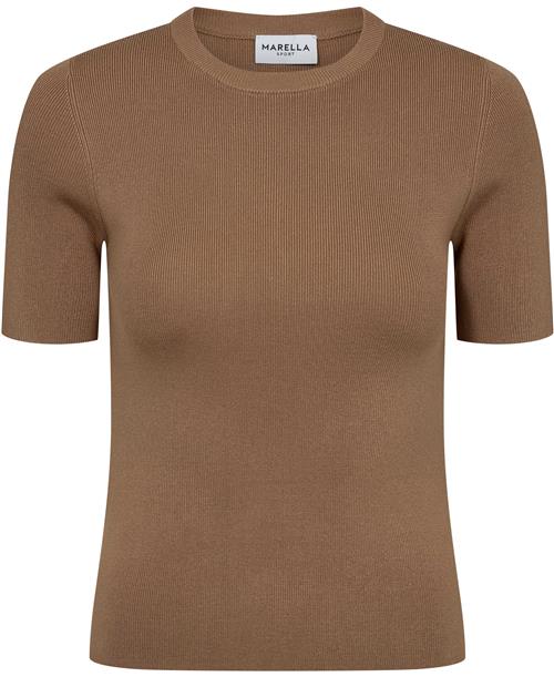 Se Marella Arpa Kvinde Camel Kortærmede T-shirts Str L - hos Magasin ved Magasin