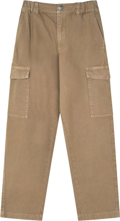 Se Mads Nørgaard - Copenhagen Soft Canvas Cargoni Pants Str 8 år - Brun Bukser hos Magasin ved Magasin