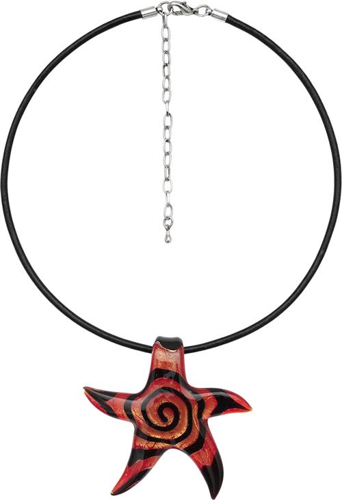 The Good Statement Spirit Necklace / Orange Star OZ - Halskæder Med Vedhæng Læder hos Magasin