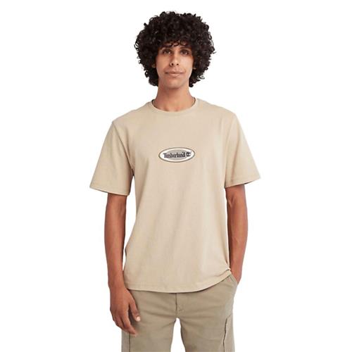 Se TIMBERLAND Oval Logo SS TEE Mand Yellow Kortærmede T-shirts Str S - Bomuld hos Magasin ved Magasin