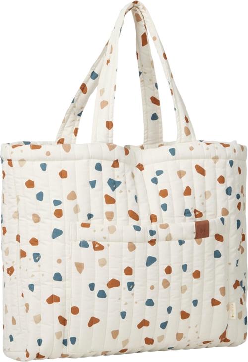 Fabelab Quilted Tote Bag Terrazzo - Natural (Unbleach Pusletasker & -Tilbehør Bomuld hos Magasin