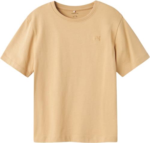 Name It Nkmgreg SS Nreg TOP Noos Str 146/152 - Warm Sand Kortærmede T-shirts hos Magasin