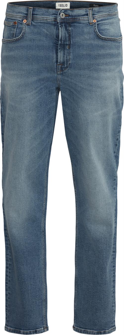 !Solid Sdisni Ryan Mand Light Vintage Blue Denim Jeans Regular Fit Str 28/30 - hos Magasin