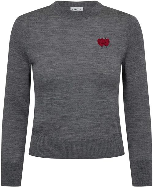 Marella Murena Kvinde Melange Grey Sweaters Str XXL - hos Magasin