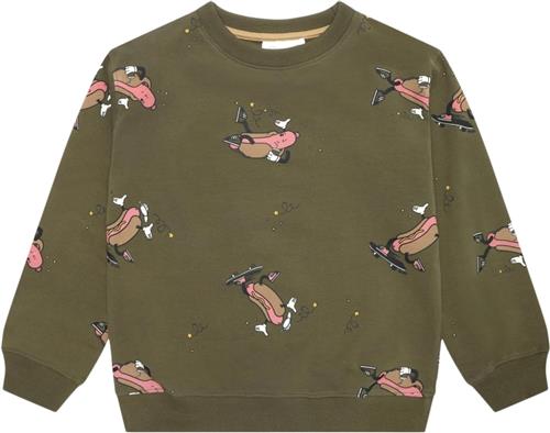 Se The New Tnlexington OS Sweatshirt Str 134-140 cm/9-10 år - Ivy Green Hot Dog Sweatshirts Bomuld hos Magasin ved Magasin