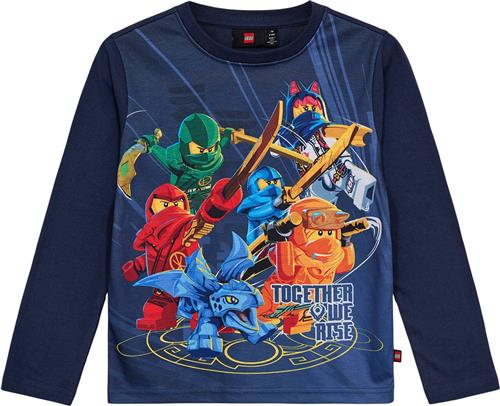 LEGO kidswear/LEGO børnetøj Lwtano 701 T-shirt L/S Str 128 cm - Blå Bluser hos Magasin