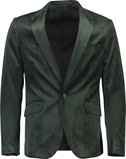 Se Lindbergh Velvet Blazer Mand Grøn Blazere Str 46 - Velour hos Magasin ved Magasin