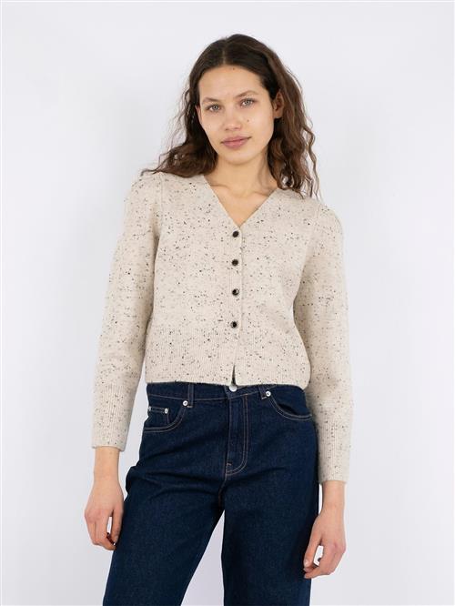 Se Neo Noir Hunter Multi Knit Cardigan Kvinde Beige Melange Cardigans Str 42 - hos Magasin ved Magasin