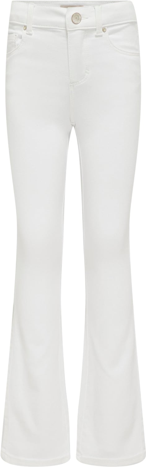 ONLY Kogroyal Life REG Flared PIM Str 152 - White Jeans Denim hos Magasin