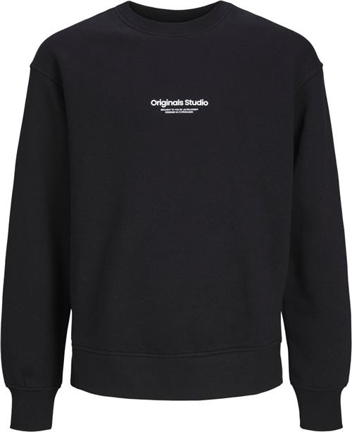 Se Jack & Jones Jorvesterbro Sweat Crew Neck Noos J Str 140 - Black/loose Sweatshirts hos Magasin ved Magasin