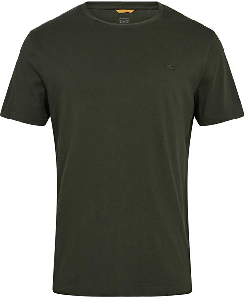 Camel Active NOS Tshirt 1/2arm Mand Leaf Green Kortærmede T-shirts Str S - Bomuld hos Magasin