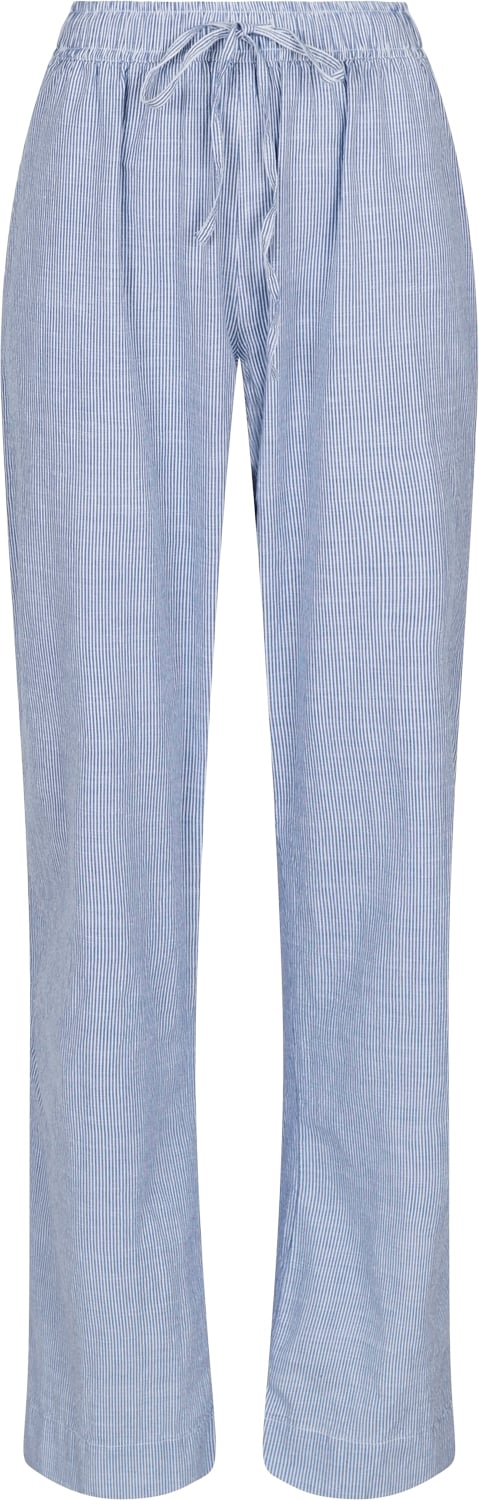 Se Neo Noir Sonar Mini Stripe Pants Kvinde Blue Hørbukser Str 44 - hos Magasin ved Magasin