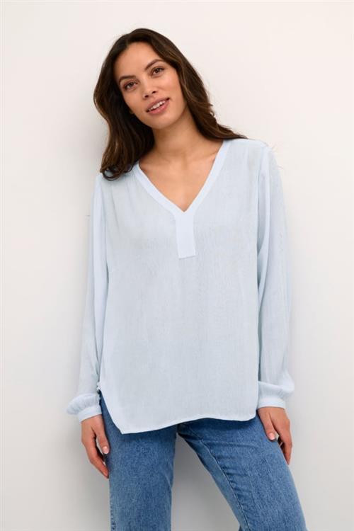 Se Kaffe Amber Blouse LS Kvinde Windsurfer Langærmede Bluser Str 46 - hos Magasin ved Magasin