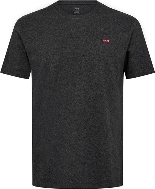 Levi's SS Original HM TEE B65 Dark GR Mand Grå Kortærmede T-shirts Str M - Bomuld hos Magasin