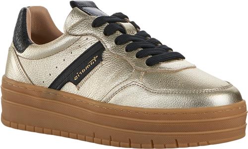 Se Tamaris 123773-43 Kvinde Light Gold Comb Sneakers Str 41 - hos Magasin ved Magasin