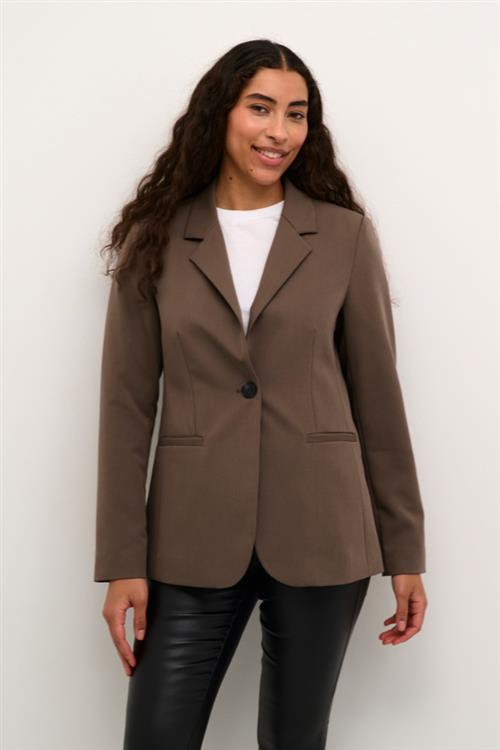 Kaffe Kasakura Blazer Kvinde Major Brown Blazere Str 46 - hos Magasin