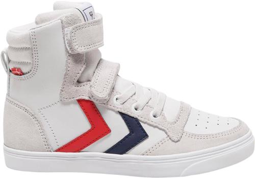 Hummel Slimmer Stadil Leather High JR Hvid Sneakers Str 29 - hos Magasin