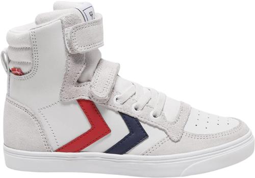 Hummel Slimmer Stadil Leather High JR Hvid Sneakers Str 34 - hos Magasin