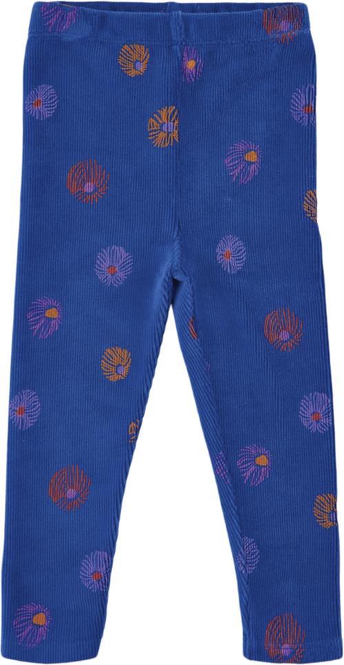 Soft Gallery Sgbpaula Velvet Flower Leggings Str 18m - True Blue Leggings Bomuld hos Magasin