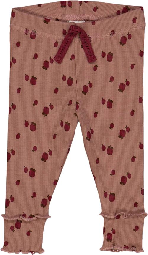 Se Müsli by Green Cotton Apple Leggings Baby Str 68 - Daydream/ Cabernet/ Bark Leggings Bomuld hos Magasin ved Magasin