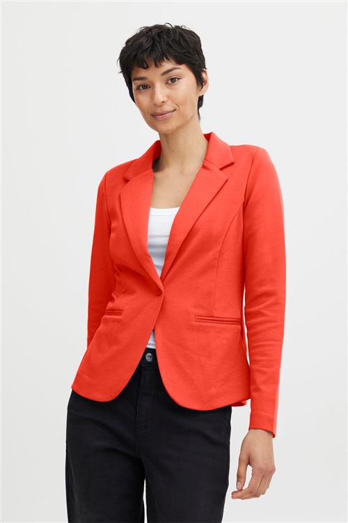 ICHI Ihkate BL Kvinde Poppy Red Blazere Regular Fit Str L - hos Magasin