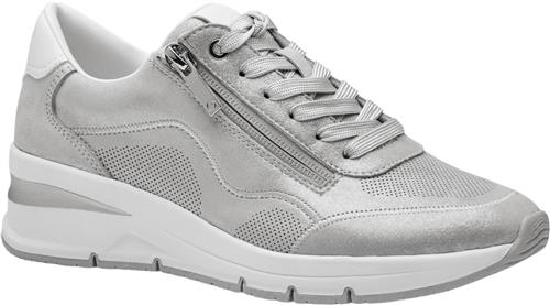 Se Tamaris 123761-42 Kvinde Silver Sneakers Str 37 - hos Magasin ved Magasin