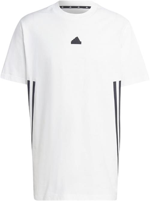 adidas M FI 3S T Mand White Kortærmede T-shirts Str M - Bomuld hos Magasin