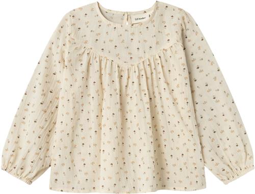 Lil' Atelier Nmfnoanna LS Loose Shirt LIL Str 98 - Birch Bluser hos Magasin