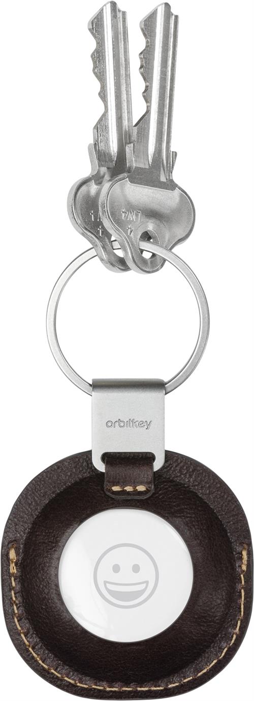 Orbitkey Leather Holder Espresso ONE SIZE - Nøgleringe Læder hos Magasin