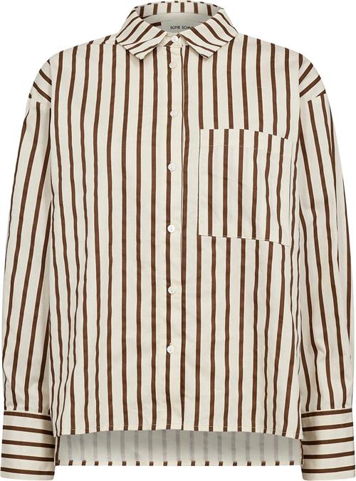 Se Sofie Schnoor Shirt Kvinde Brown Striped Langærmede Skjorter Str 40 - hos Magasin ved Magasin