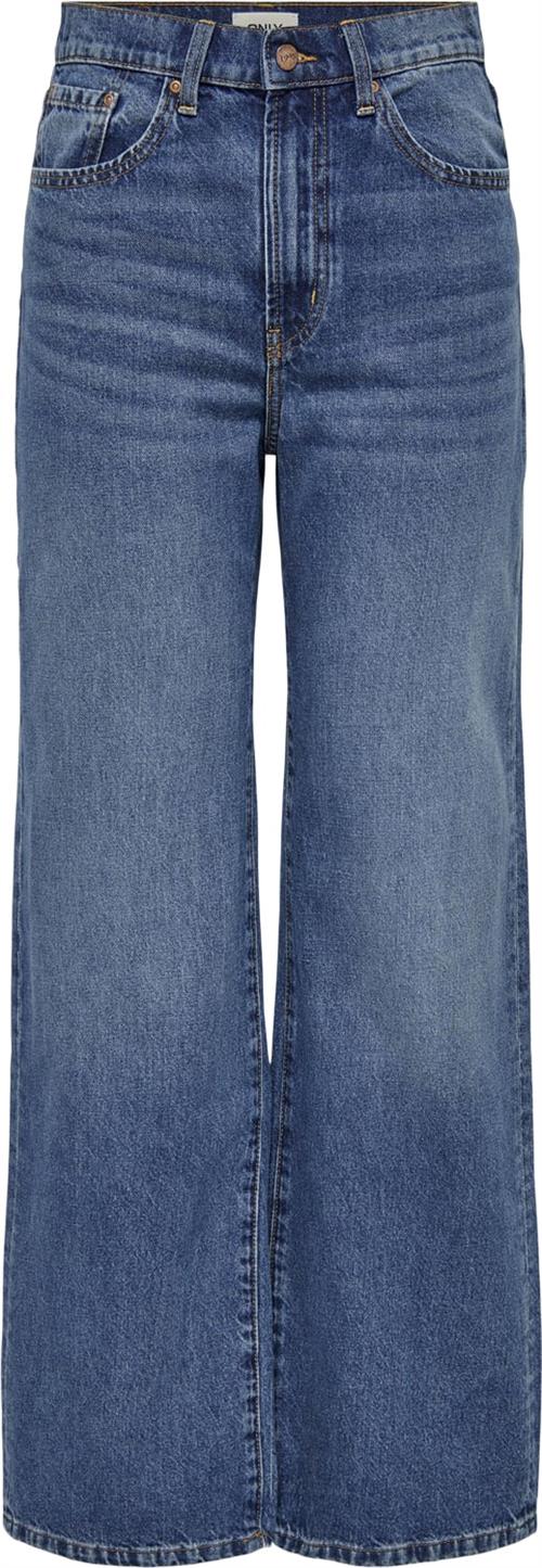 ONLY Onlhope EX HW Wide DNM Add465 Noos Kvinde Blå Wide Jeans Str "29/""34" - hos Magasin