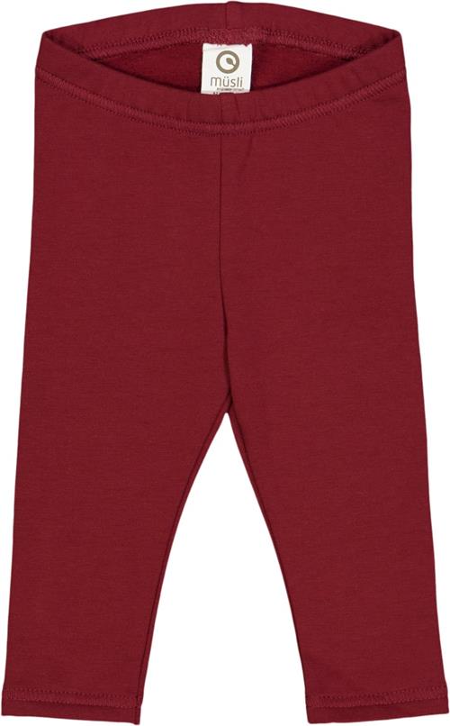 Müsli by Green Cotton Cozy me Sweat Leggings Baby Str 98 - Cabernet Leggings Bomuld hos Magasin