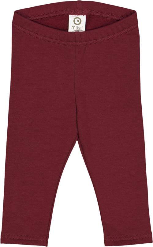 Müsli by Green Cotton Cozy me Sweat Leggings Baby Str 86 - Cabernet Leggings Bomuld hos Magasin