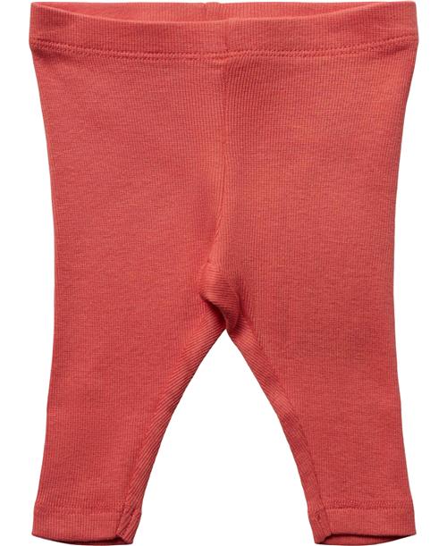 Wheat Rib Leggings Maddy Str 2 år / 92 cm - Candy Red Leggings Bomuld hos Magasin