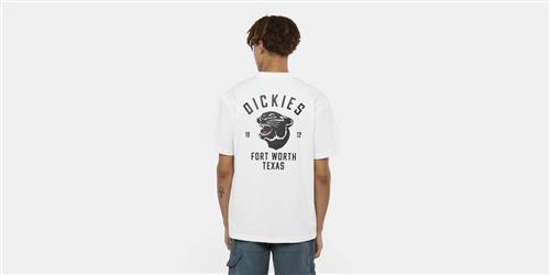 Se Dickies Dickies Panther TEE SS White Mand White Kortærmede T-shirts Str XL - hos Magasin ved Magasin