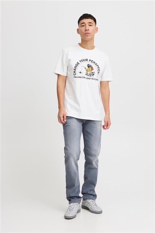 Se Blend Tee Mand White Astronaut Kortærmede T-shirts Regular Fit Str XL - hos Magasin ved Magasin